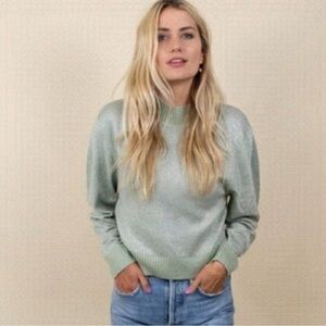 NWT Free People Starry Night Shimmer Crewneck Sweater